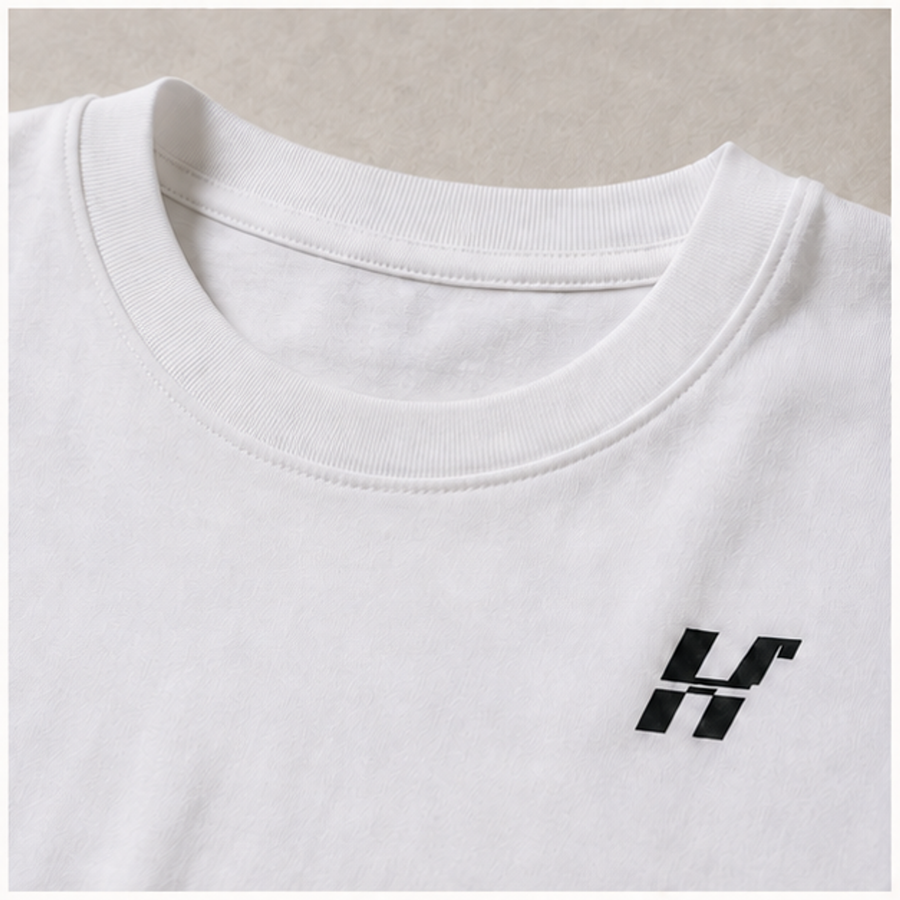 Signature Tee — Crew neck and H mark
